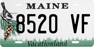 ME license plate 8520VF