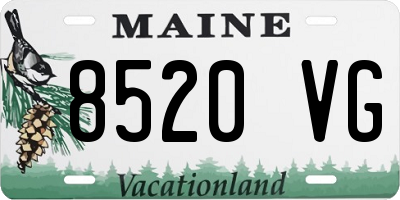 ME license plate 8520VG