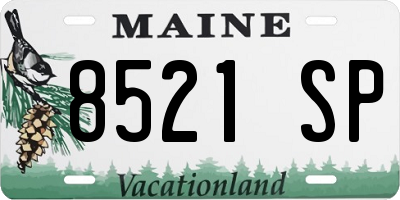 ME license plate 8521SP