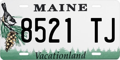 ME license plate 8521TJ