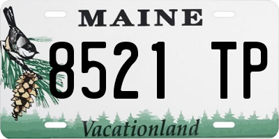ME license plate 8521TP