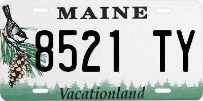 ME license plate 8521TY