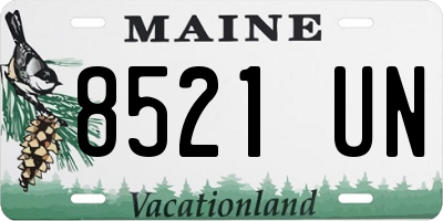 ME license plate 8521UN