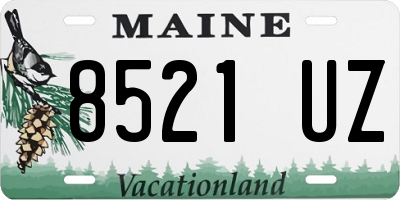 ME license plate 8521UZ