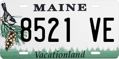 ME license plate 8521VE