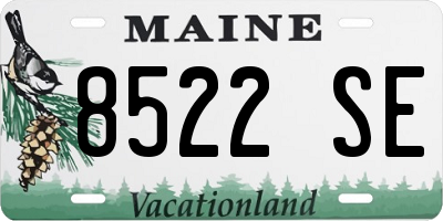 ME license plate 8522SE