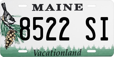 ME license plate 8522SI