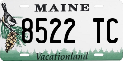 ME license plate 8522TC