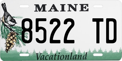 ME license plate 8522TD