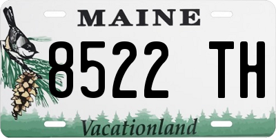 ME license plate 8522TH