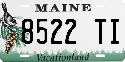 ME license plate 8522TI