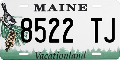 ME license plate 8522TJ