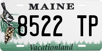 ME license plate 8522TP