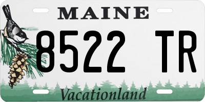 ME license plate 8522TR
