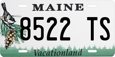 ME license plate 8522TS