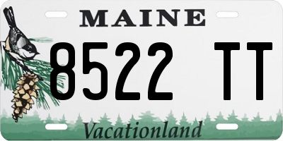 ME license plate 8522TT