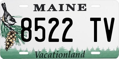 ME license plate 8522TV