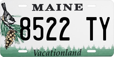 ME license plate 8522TY