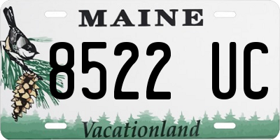ME license plate 8522UC