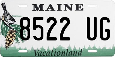 ME license plate 8522UG