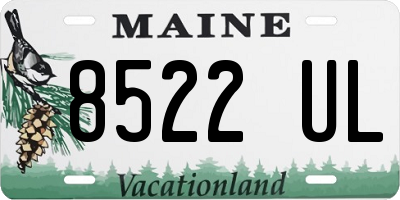 ME license plate 8522UL