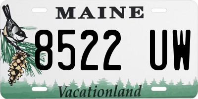 ME license plate 8522UW