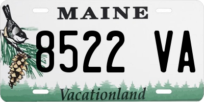 ME license plate 8522VA