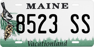 ME license plate 8523SS
