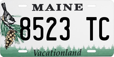 ME license plate 8523TC