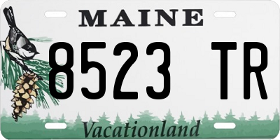 ME license plate 8523TR