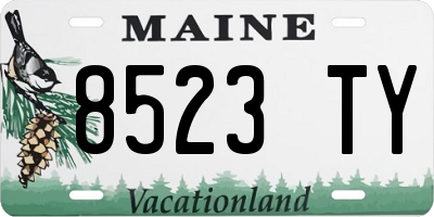 ME license plate 8523TY