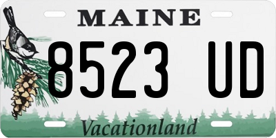 ME license plate 8523UD