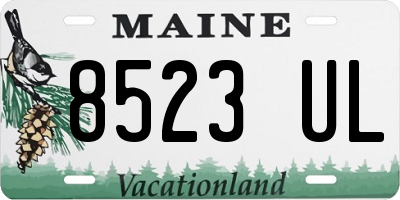 ME license plate 8523UL