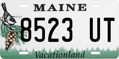 ME license plate 8523UT