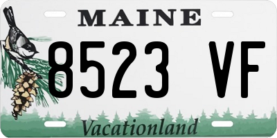 ME license plate 8523VF