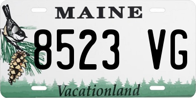 ME license plate 8523VG