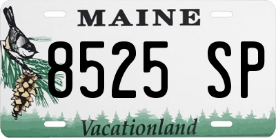 ME license plate 8525SP
