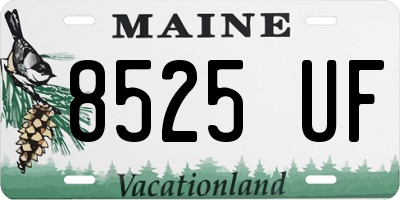 ME license plate 8525UF