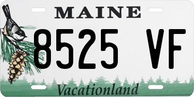 ME license plate 8525VF