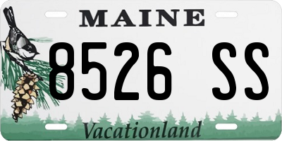 ME license plate 8526SS