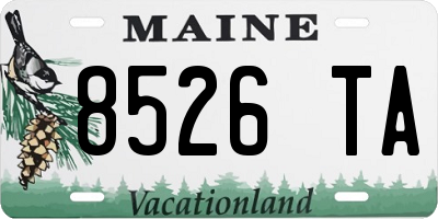 ME license plate 8526TA