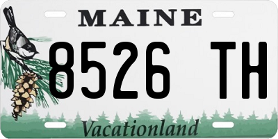 ME license plate 8526TH