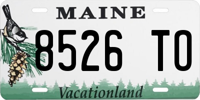 ME license plate 8526TO