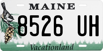 ME license plate 8526UH