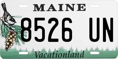 ME license plate 8526UN