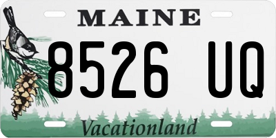 ME license plate 8526UQ