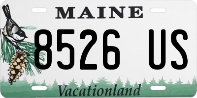 ME license plate 8526US