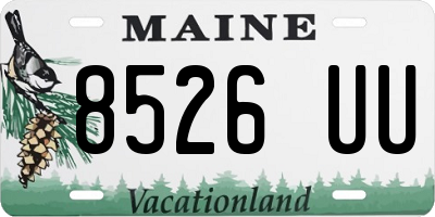 ME license plate 8526UU