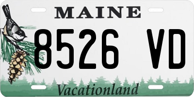 ME license plate 8526VD