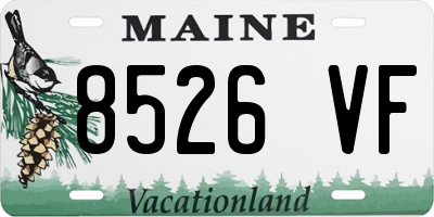 ME license plate 8526VF
